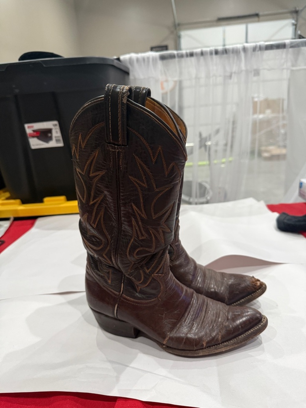 Tony Lama Women's Brown Western Heeled Boots